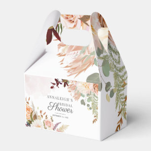Floral Pastel Bloom Botanical Modern Bridal Shower Favour Box