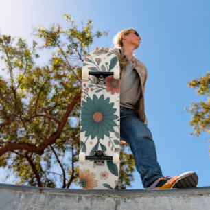Floral Pastel Blossoms Skateboard