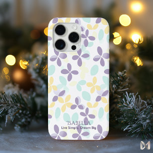 Floral Pastel Minimalist - Abstract Boho Pattern iPhone 15 Pro Max Case