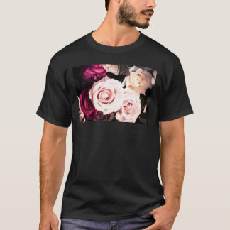 Floral Pastel Pink Rose Photography Men's T-Shirt