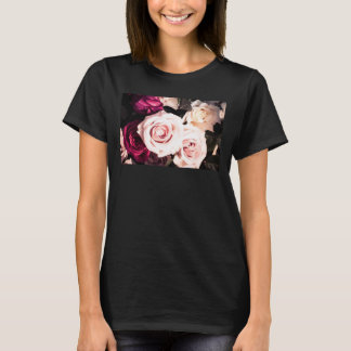 Floral Pastel Pink Rose Photography T-Shirt
