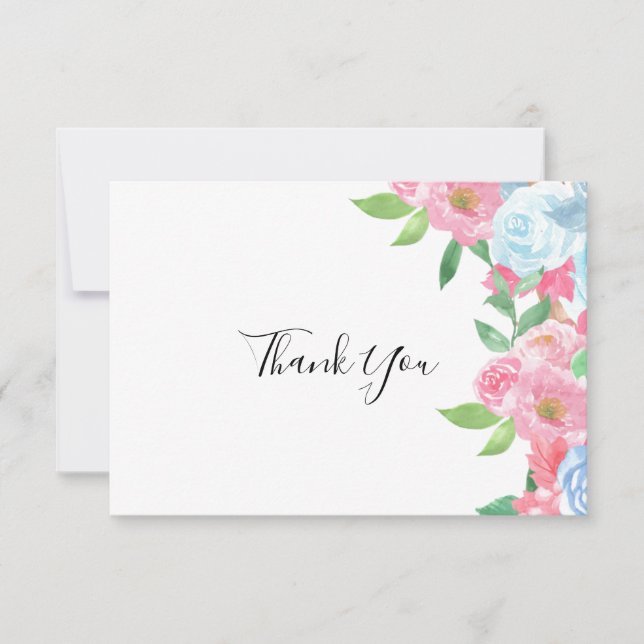FLORAL PASTEL THANK YOU CARD (Front)