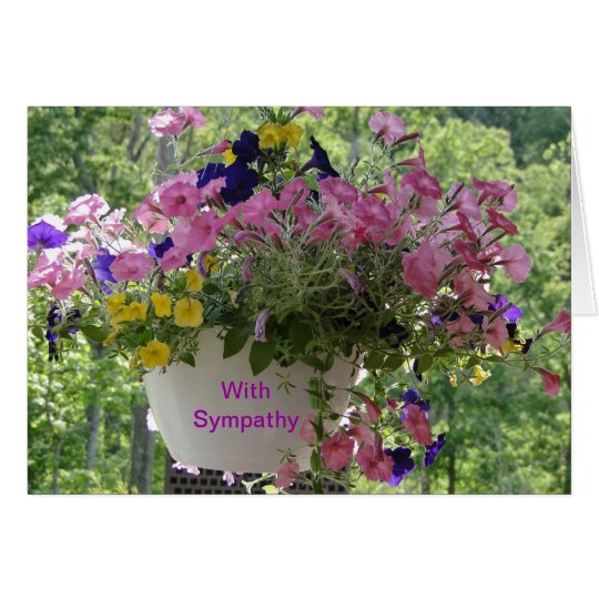 Floral Pastels, Sympathy Card