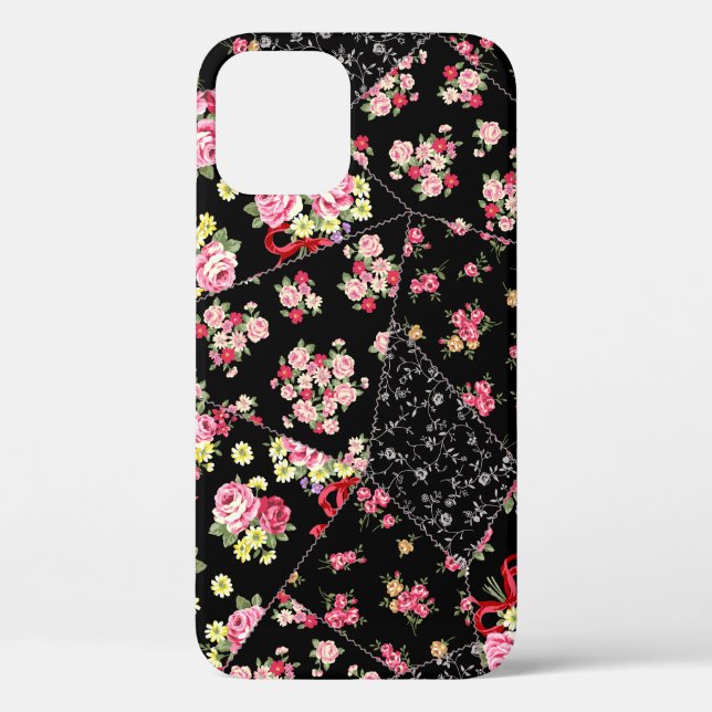 Floral Patchwork: Pretty Seamless Design. Case-Mate iPhone Case (Back)