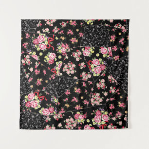Floral Patchwork: Pretty Seamless Design. Tapestry