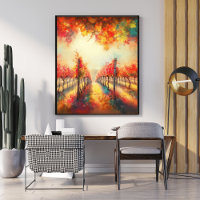 Floral Pathway Poster - Enchanted Forest Walk