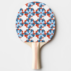 Floral Patriotic Fun Flower Ping Pong Paddle
