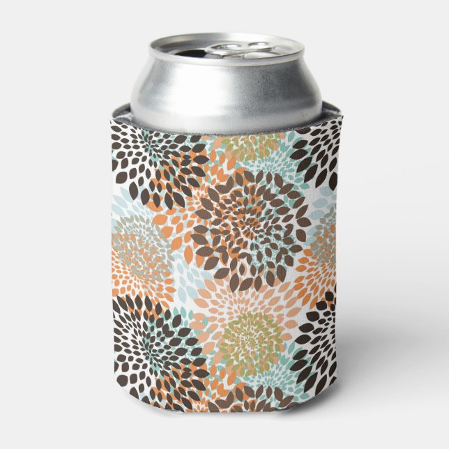 Floral Pattern 11 Can Cooler (Can Front)