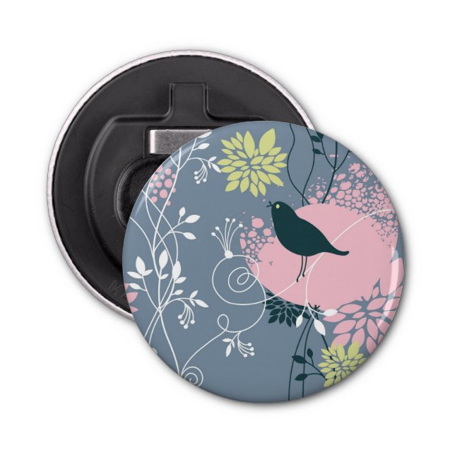Floral Pattern 12 Bottle Opener (Front)