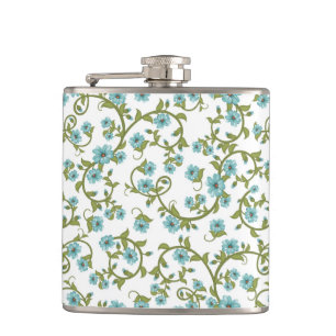 Floral Pattern 12 Hip Flask