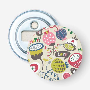 Floral Pattern 13 Bottle Opener