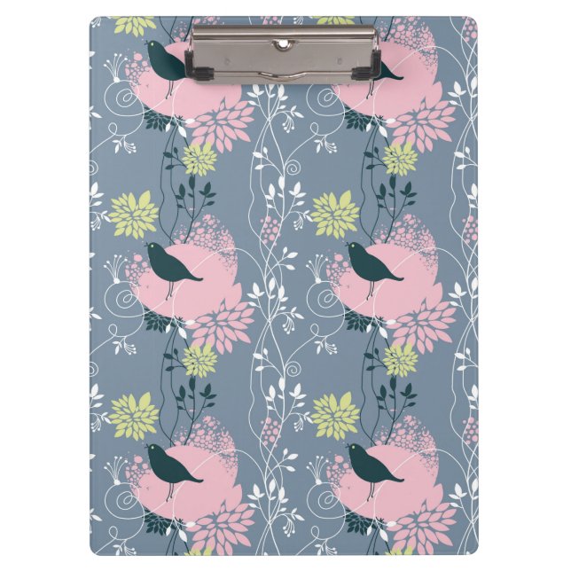Floral Pattern 13 Clipboard (Front)