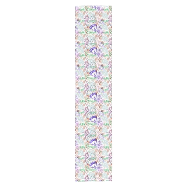 Floral Pattern 13 Short Table Runner (Front)