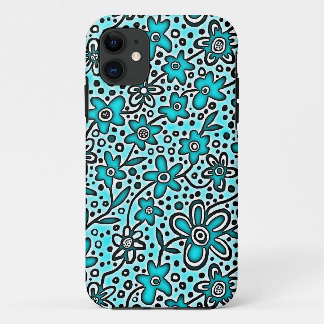 Floral Pattern 190112v1 Case-Mate iPhone Case (Back)