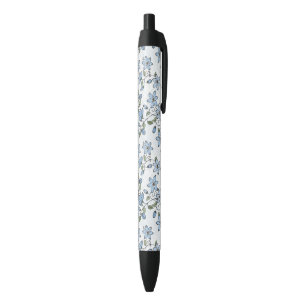 Floral pattern 2 2 black ink pen