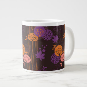 Floral pattern 2 3 large coffee mug