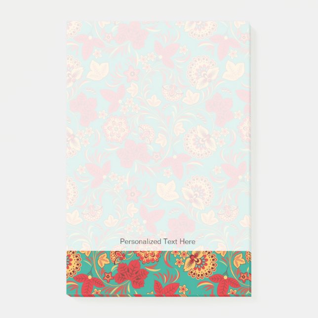 Floral pattern 2 3 post-it notes (Front)