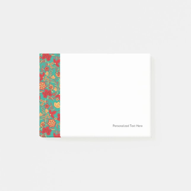 Floral pattern 2 3 post-it notes (Front)