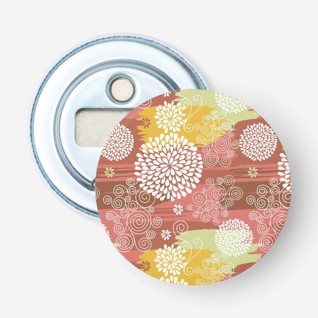 Floral pattern 2 bottle opener (Front)
