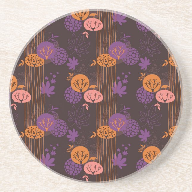 Floral pattern 2 coaster (Front)