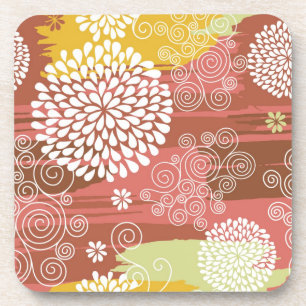 Floral pattern 2 coaster