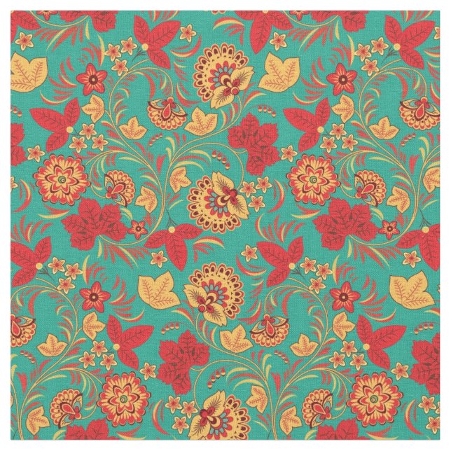 Floral pattern 2 fabric (Close Up)