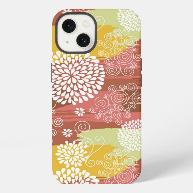 Floral pattern 2 iPhone case (Back)