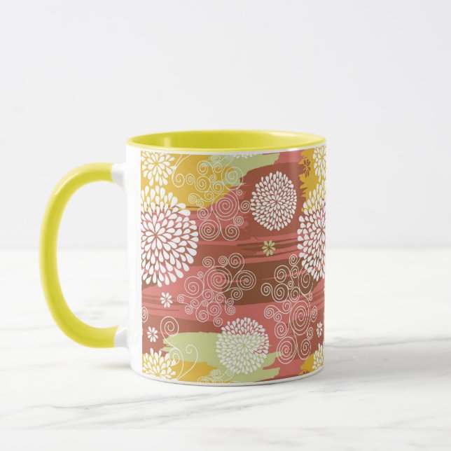 Floral pattern 2 mug (Left)