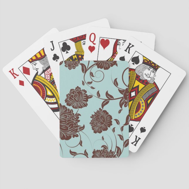 Floral Pattern 2 Playing Cards (Back)