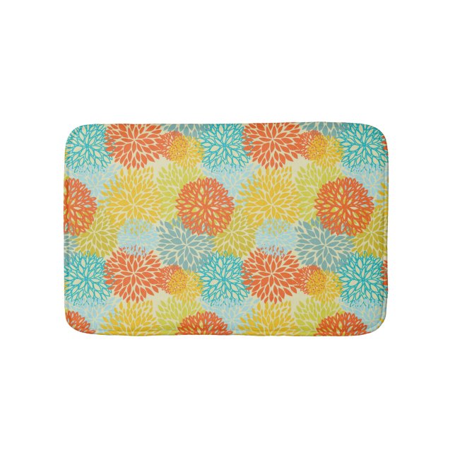 Floral pattern 3 bath mat (Front)