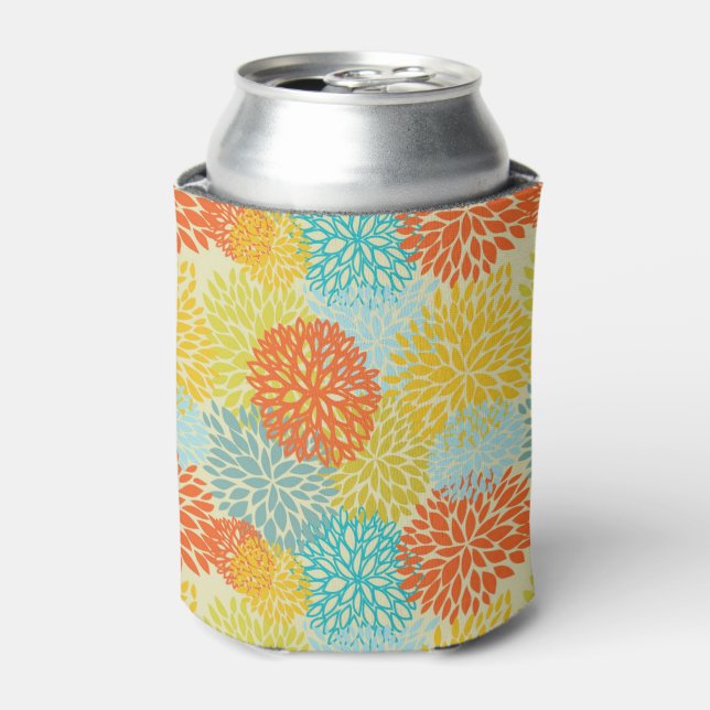Floral pattern 3 can cooler (Can Front)