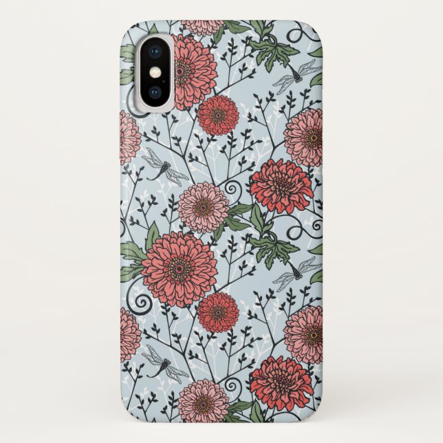 Floral pattern 3 Case-Mate iPhone case (Back)