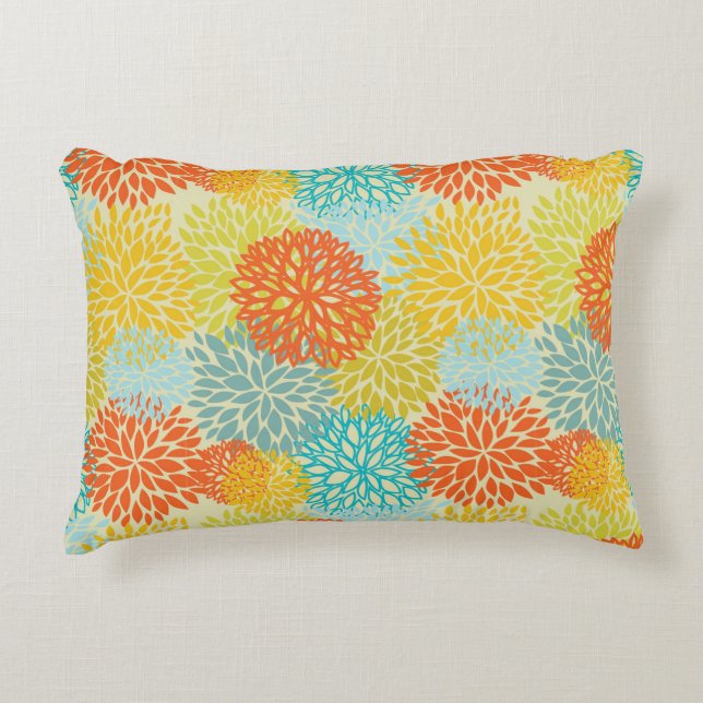 Floral pattern 3 decorative cushion (Front)