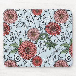 Floral pattern 3 mouse mat