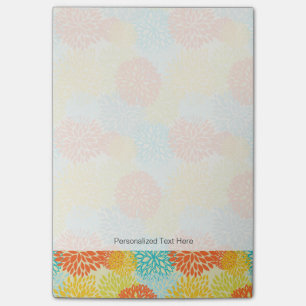 Floral pattern 3 post-it notes