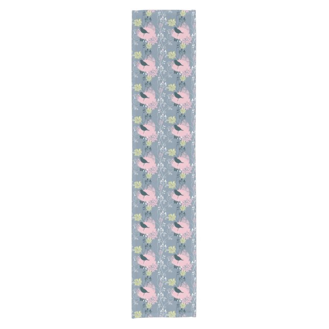 Floral Pattern 3 Short Table Runner (Front)