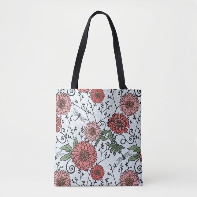 Floral pattern 3 tote bag (Front)