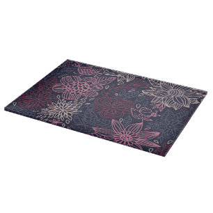 Floral pattern 4 2 cutting board