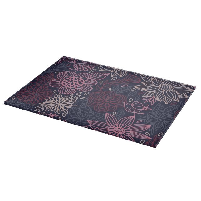 Floral pattern 4 2 cutting board (Corner)