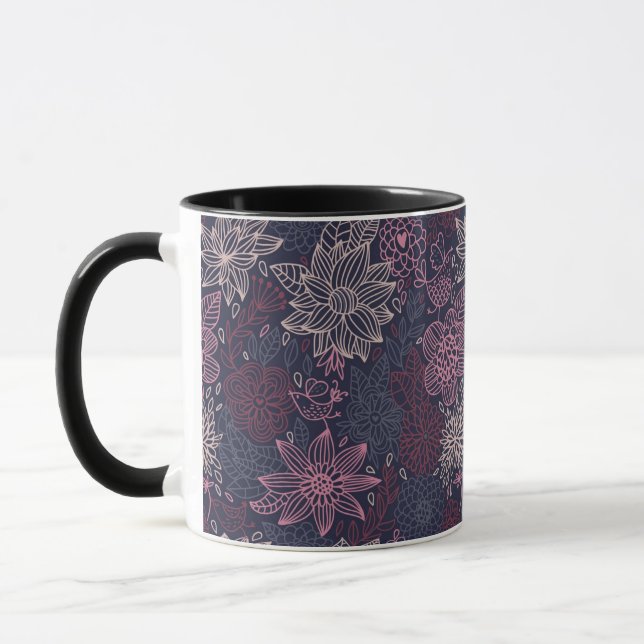 Floral pattern 4 2 mug (Left)