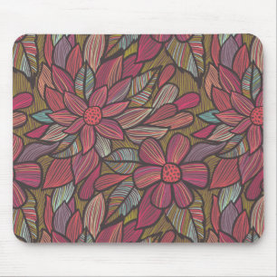 Floral pattern 4 mouse mat
