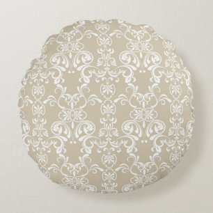 Floral Pattern 4 Round Cushion