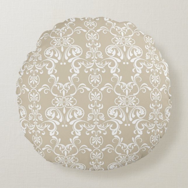 Floral Pattern 4 Round Cushion (Front)