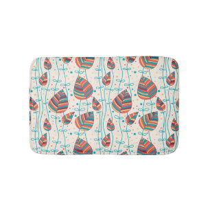 Floral pattern 5 bath mat