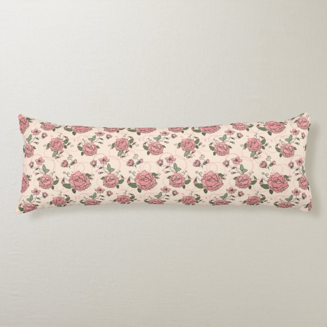 Floral pattern 5 body cushion (Front)