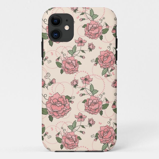 Floral pattern 5 Case-Mate iPhone case (Back)