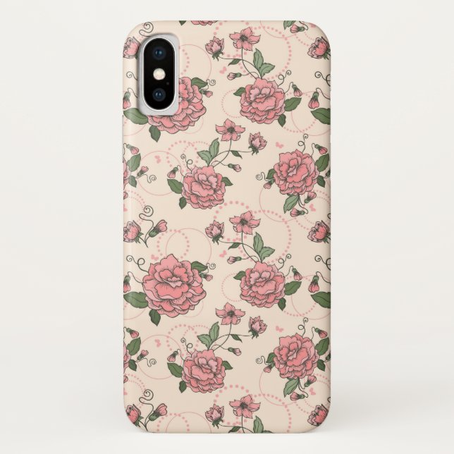 Floral pattern 5 Case-Mate iPhone case (Back)