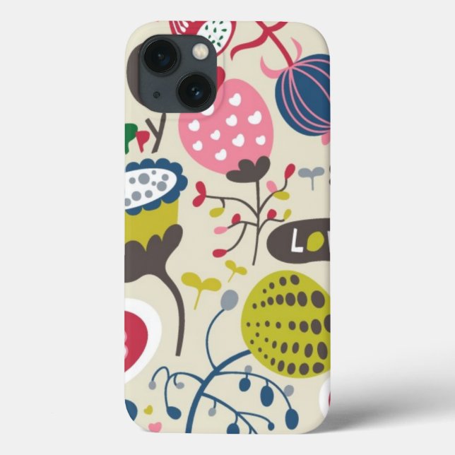 Floral Pattern 5 Case-Mate iPhone Case (Back)