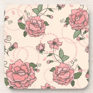 Floral pattern 5 coaster