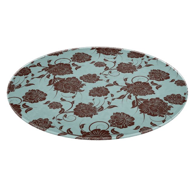Floral Pattern 5 Cutting Board (Corner)